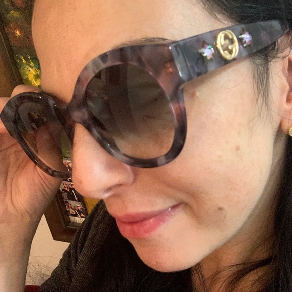 Gucci Accessories - Authentic GUCCI 51 Crystals Acetate tortoise sungl